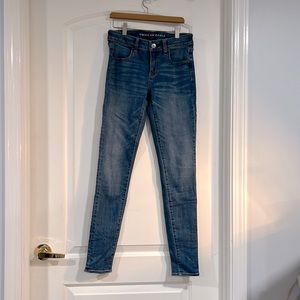 American Eagle Blue Ne(x)t Level Stretch High Rise Jeggings